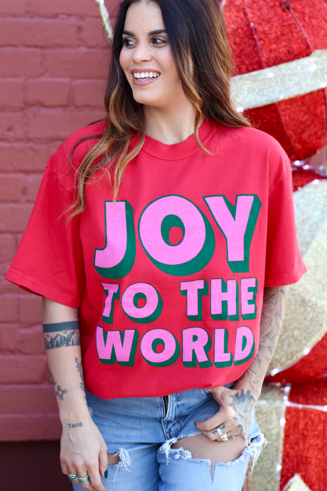 Joy To The World Red Tee