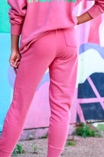 Never Luck Pink Terry Joggers