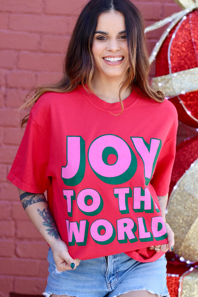 Joy To The World Red Tee