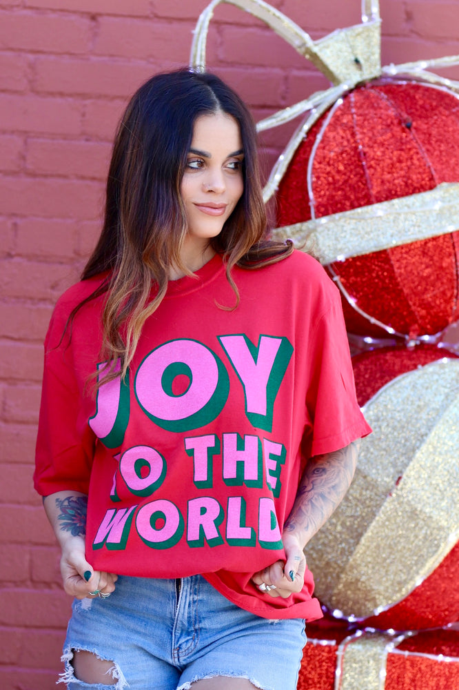 Joy To The World Red Tee
