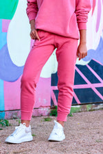 Never Luck Pink Terry Joggers