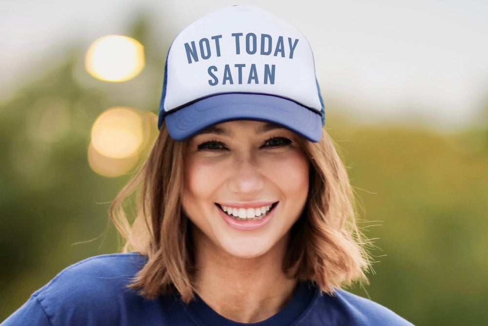 Not Today Satan Trucker Hat