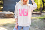 AMEN Soft Cream Fleece Pullover